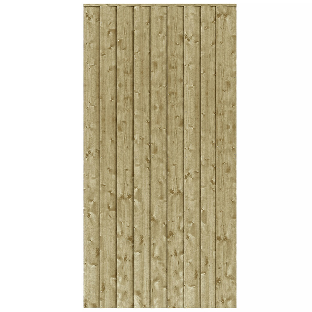 Rowlinson 6ft Pressure Treated Vertical Board Gate Image 1