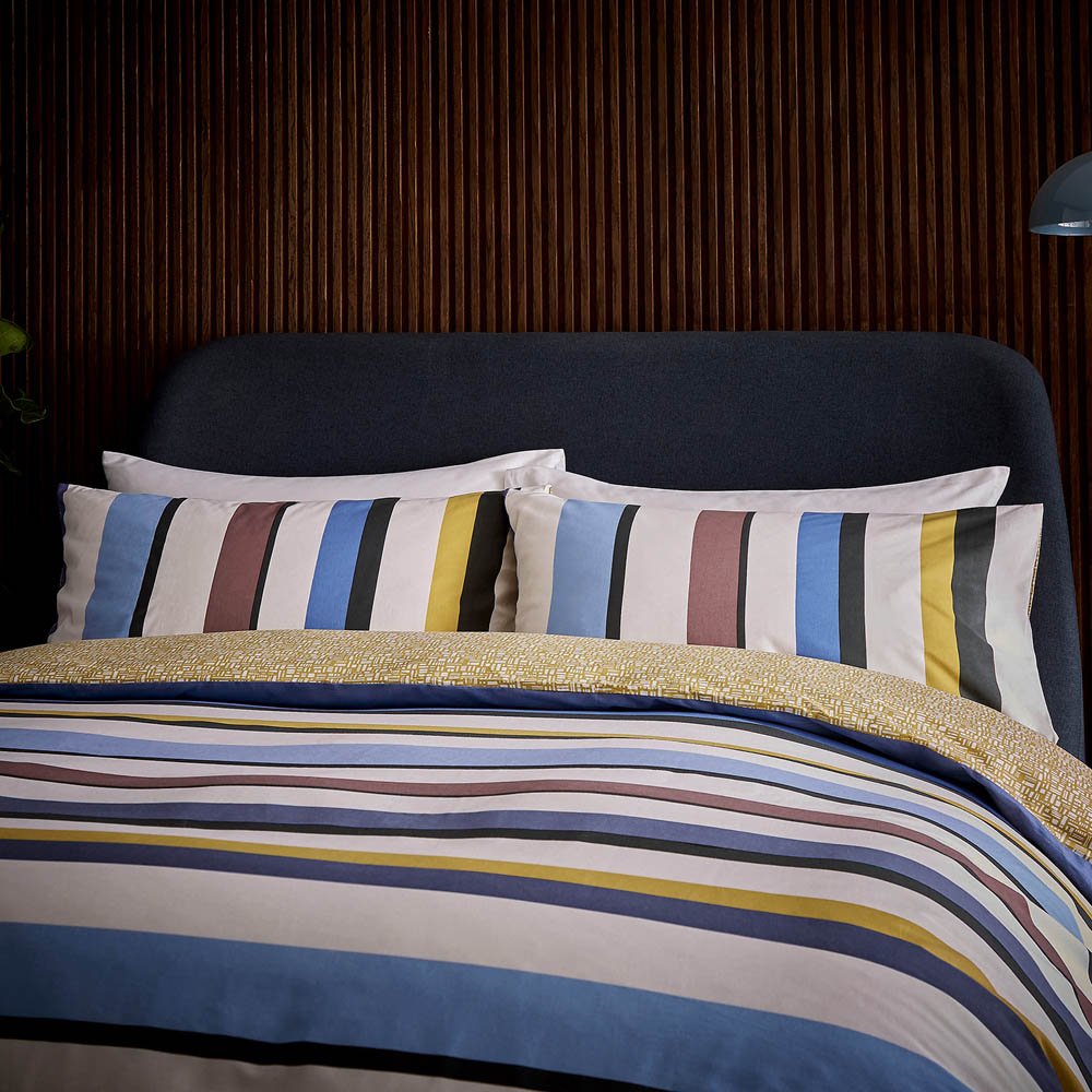 Helena Springfield Juna King Size Multicolour Stripe Duvet Set Image 6
