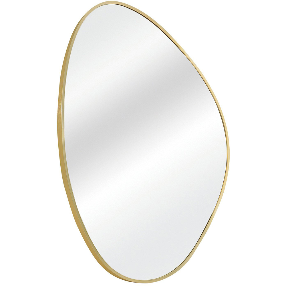 Gold Framed Organic Wall Mirror - Gold Image 4