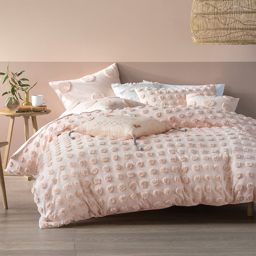 Linen House Haze King Size Tufted Duvet Cover Set Image 1