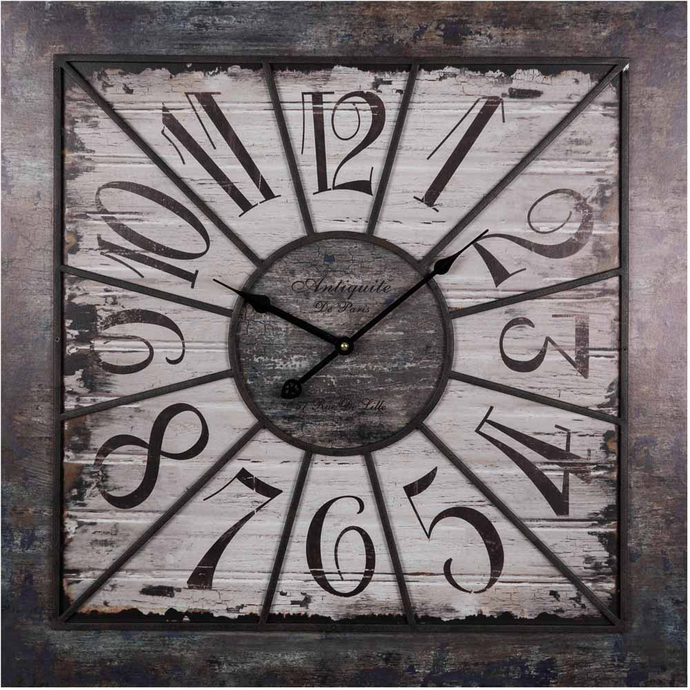 Hometime Square Wall Clock 70cm Image