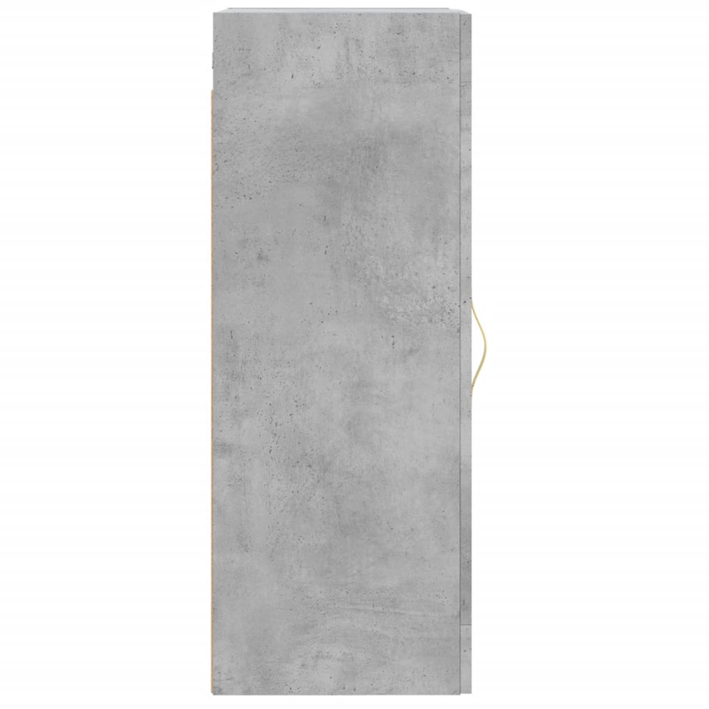 vidaXL Single Door Concrete Grey Wall Mounted Slim Cabinet Image 7