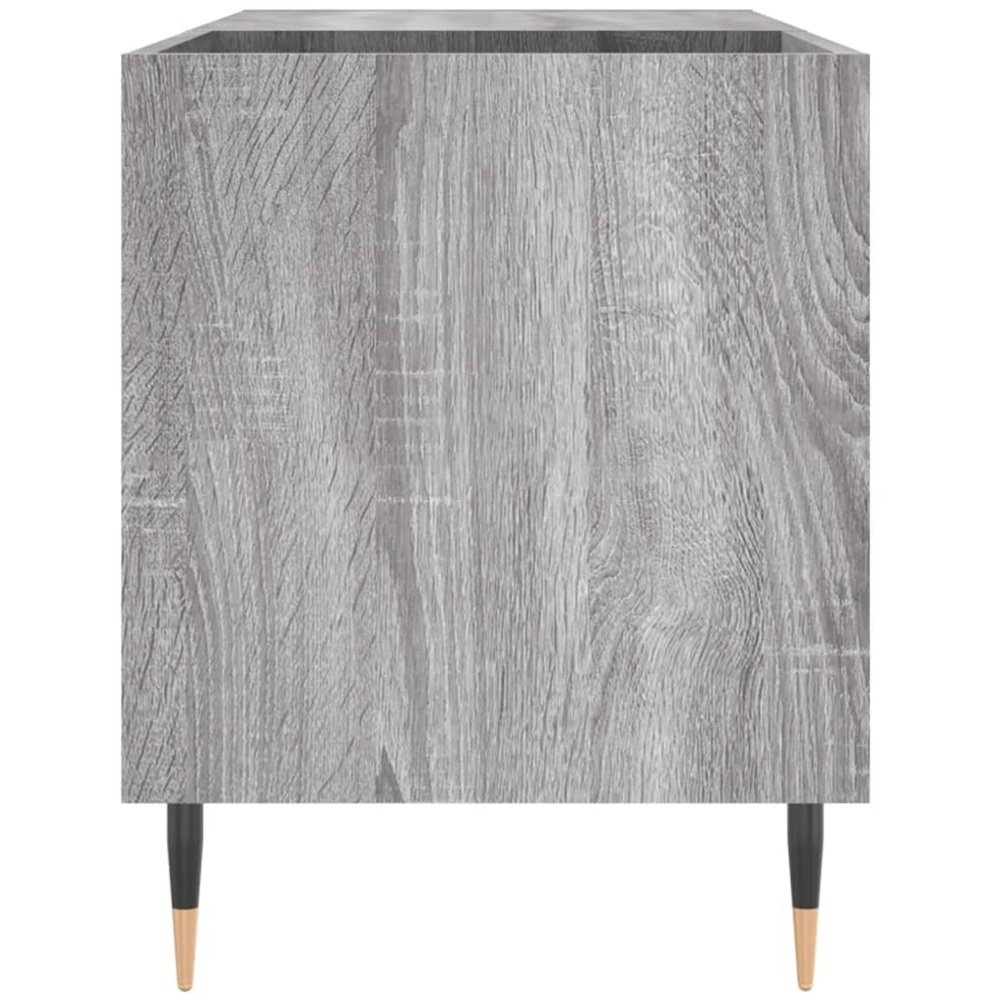 vidaXL 2 Shelf Grey Sonoma Record Cabinet Image 5