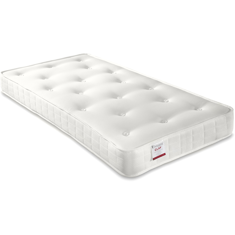 Bedmaster Quest White 3 Drawer Wooden Bed with Orthopaedic Mattress Image 2