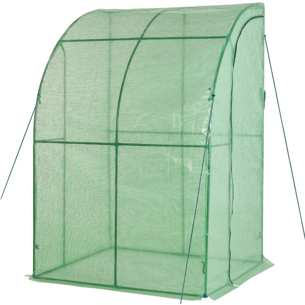 Outsunny Green Steel 4.7 x 4ft Medium Greenhouse Image 1