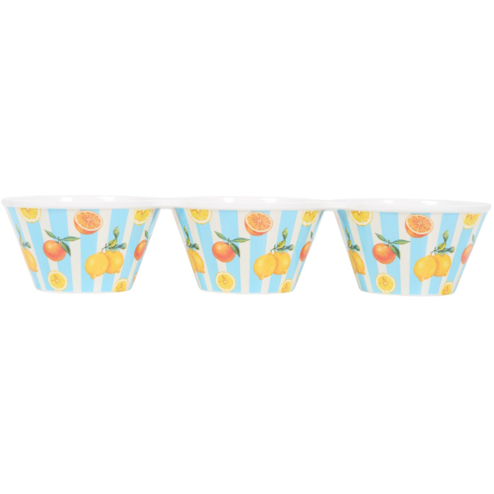La Bella Vita 3 Bowl Tray Blue Image 3