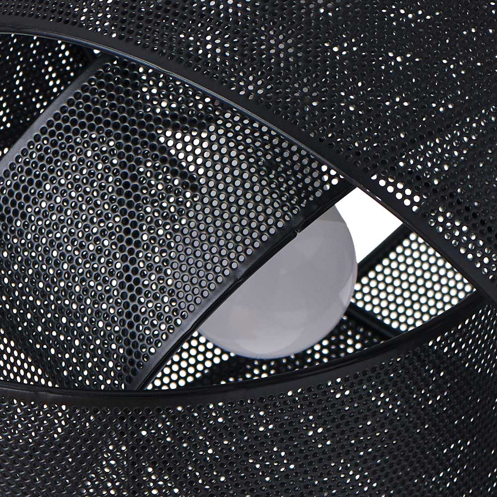 Wilko Black Interlocking Perforated Light  Shade Image 4