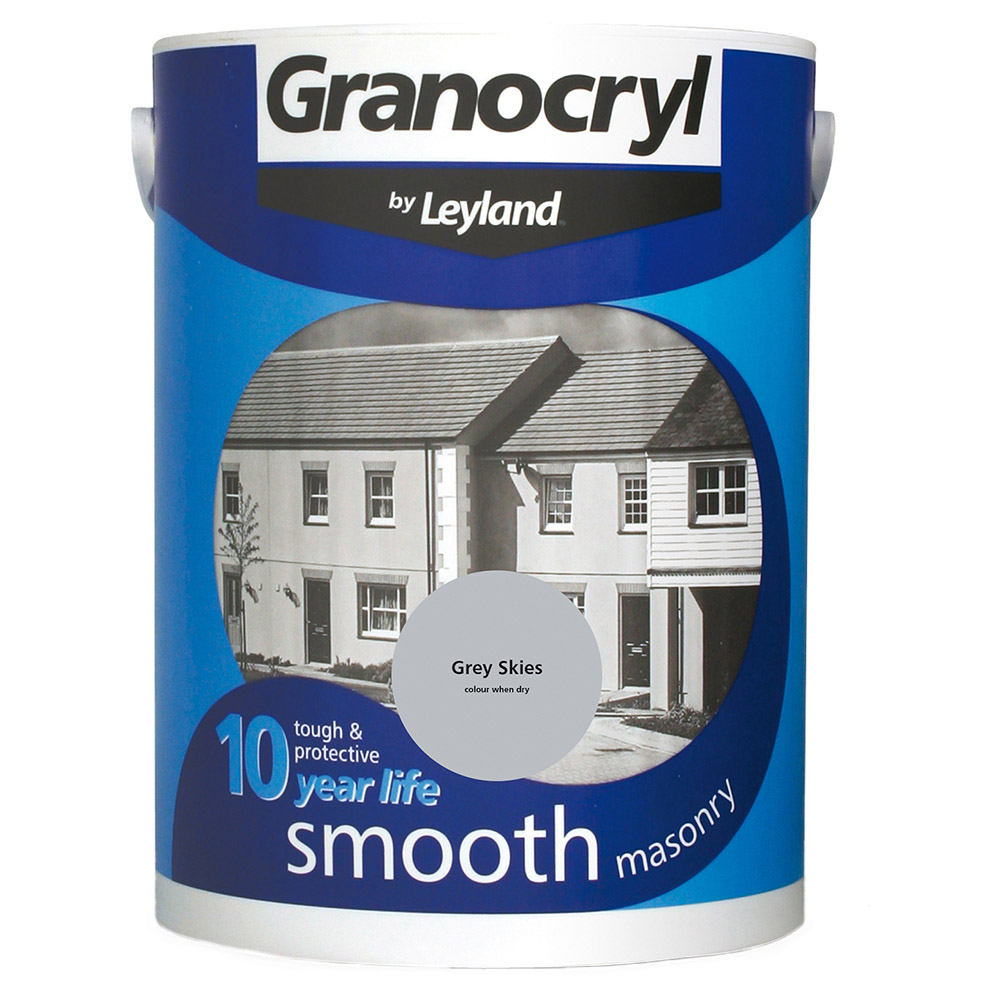 Leyland Granocryl Walls Grey Skies Smooth Masonry Paint 5L Image 2