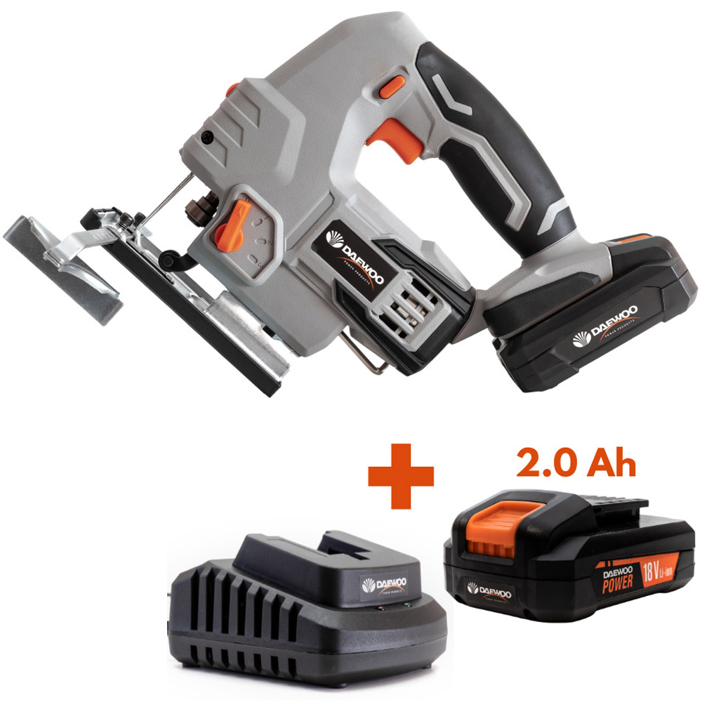 Daewoo U-Force 18V 2Ah Lithium-Ion Cordless Jigsaw with Battery Charger Image 5