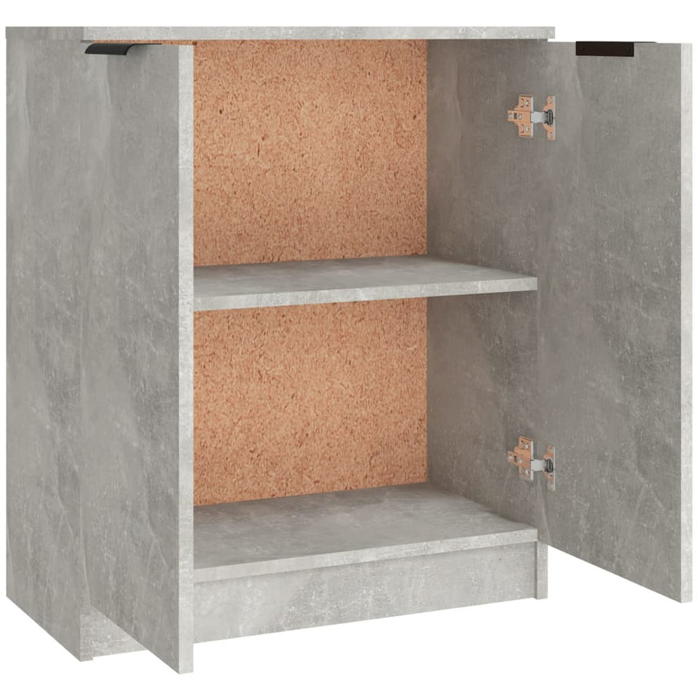 vidaXL Concrete Grey Wooden Sideboard 3 Piece Image 8