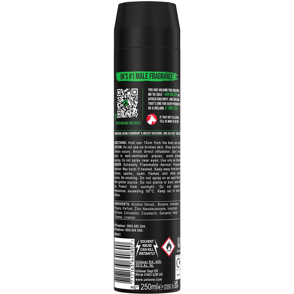 Lynx Africa Shower Gel 500ml and 48H Fresh Deodorant Spray 250ml 6 Pack Image 6