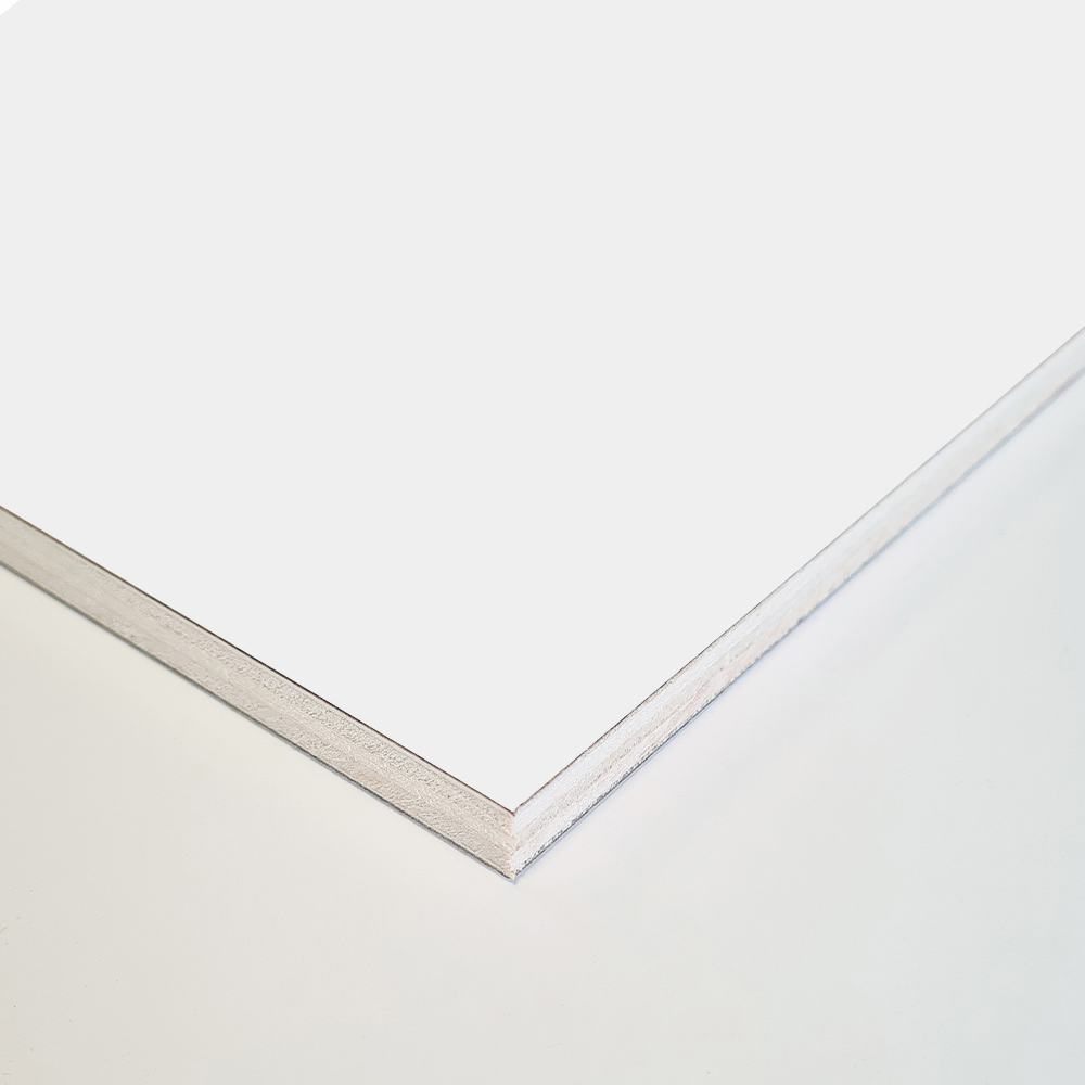 Wetwall Mermaid 2420 x 1210mm White Gloss Concrete Plywood Shower Wall Panel Image 3