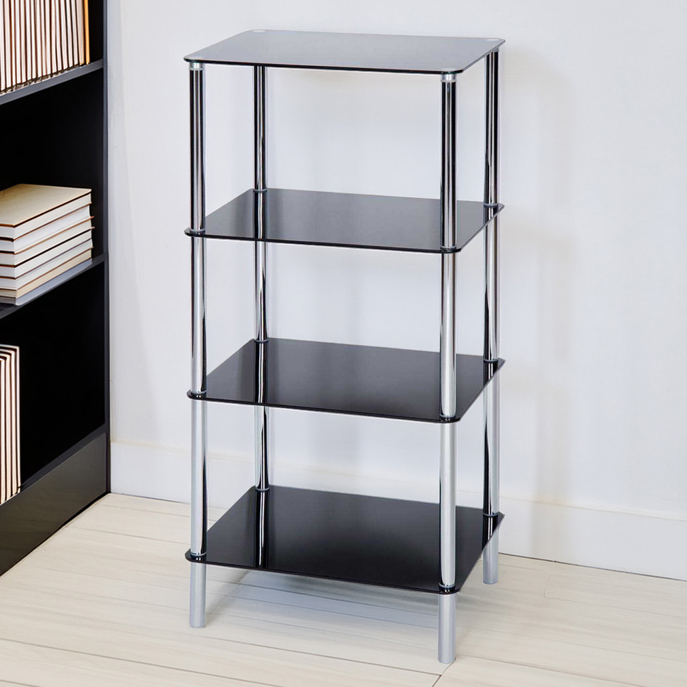 Sierra Four Tier Square Shelving Unit Image 1