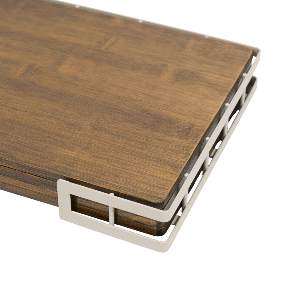 Set of 4 Stockholm Bamboo Placemats with Wire Holder Image 7