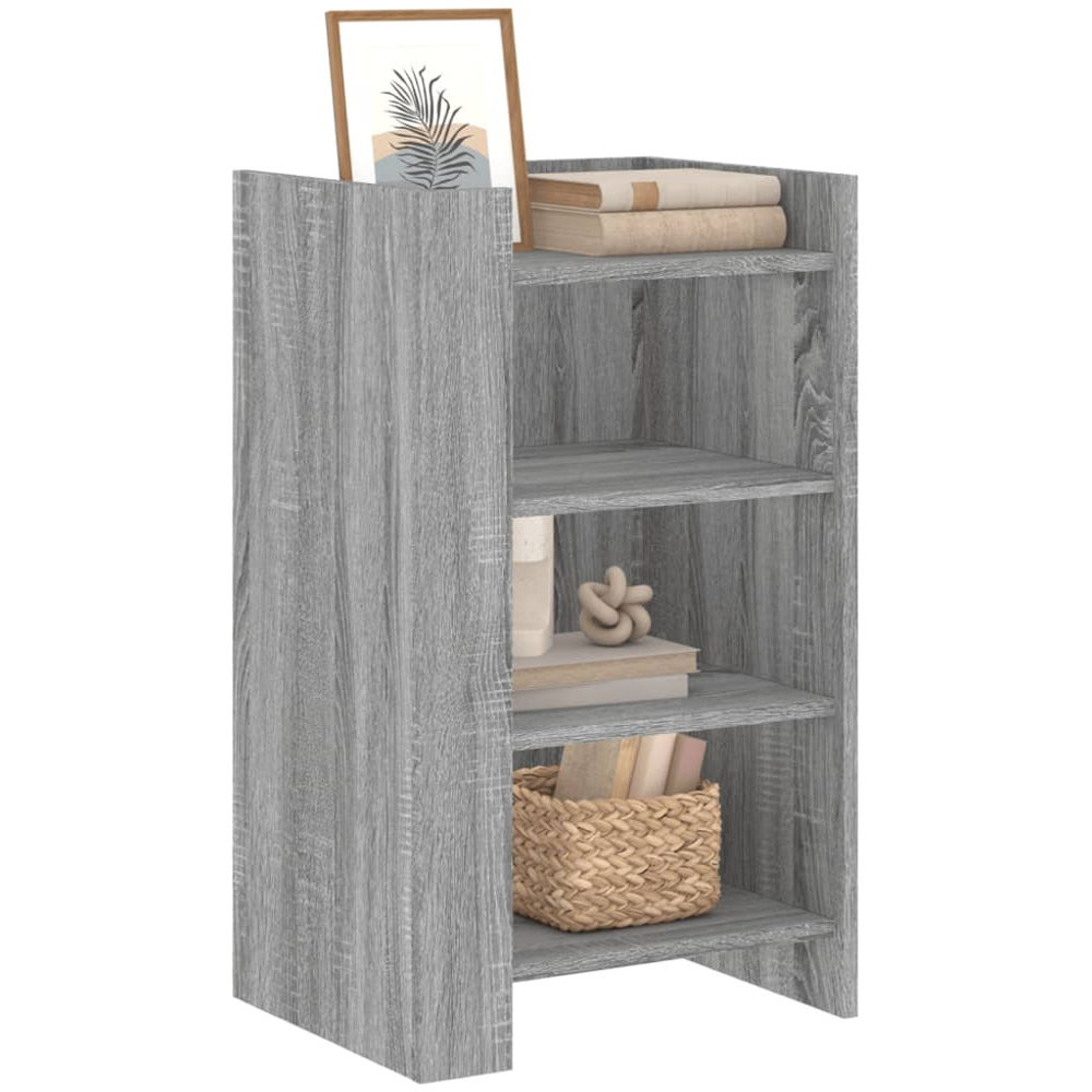 vidaXL 4 Shelf Grey Sonoma Wooden Sideboard Image 3