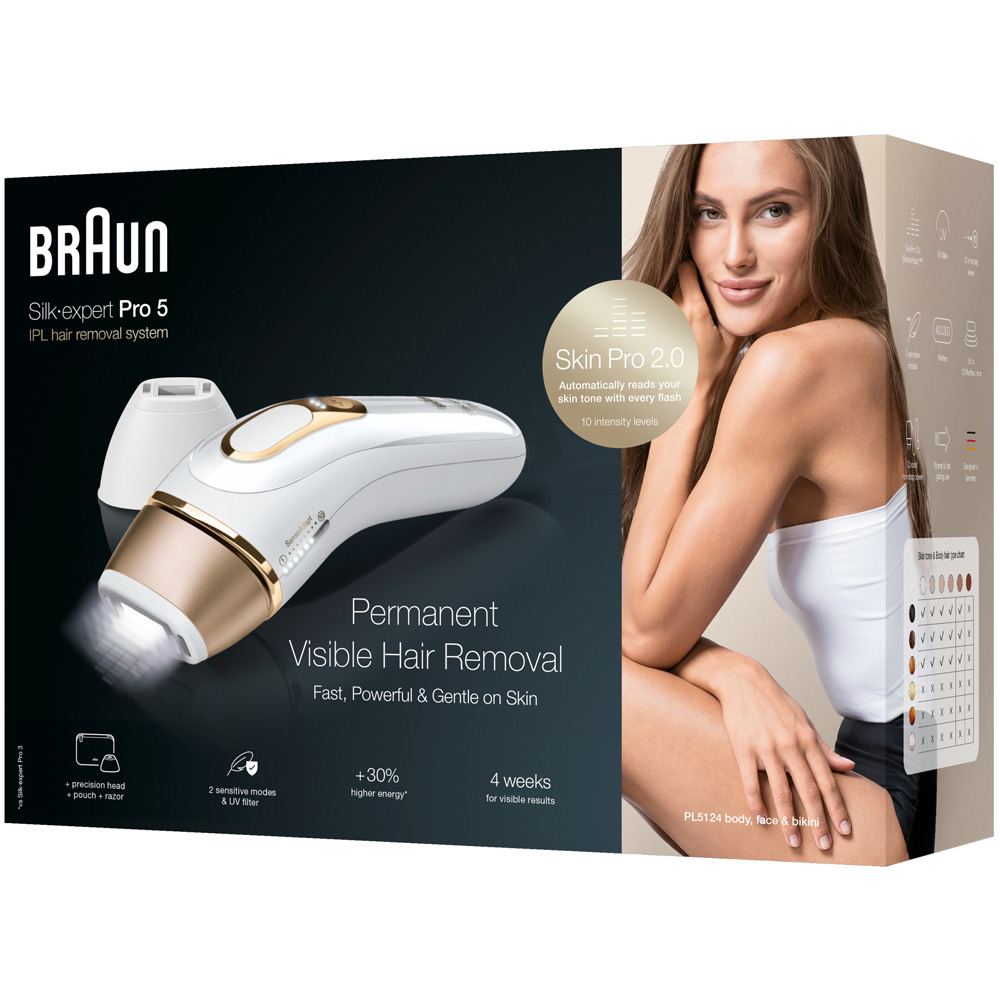 Braun PL5124 Silk-Expert Pro 5 IPL Hair Removal Device Gold Image 5