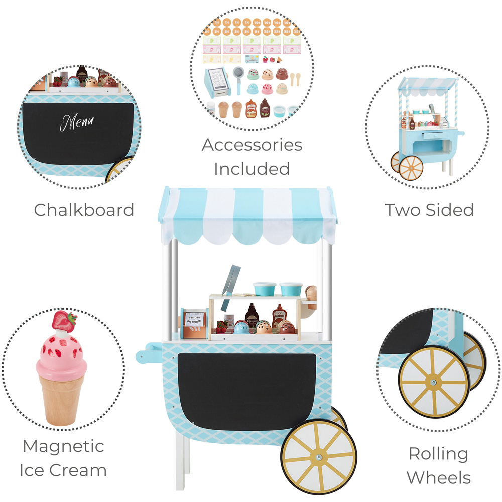 Teamson Kids My Little Helper Toy Ice Cream Cart Image 7