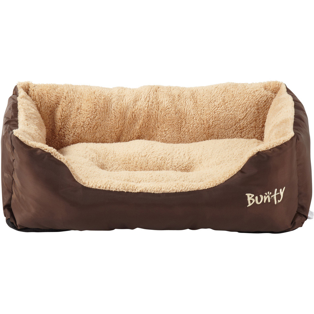 Bunty Deluxe Medium Brown Soft Pet Basket Bed Image 3