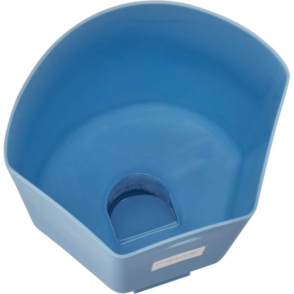 Happy Beaks Blue Large Plastic Feed Scoop with Handle and Lever Image 4