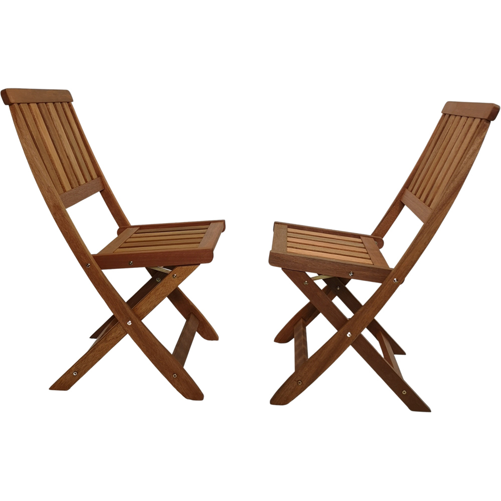 Samuel Alexander Set of 2 Bowness Wooden Folding Garden Chair Image 2