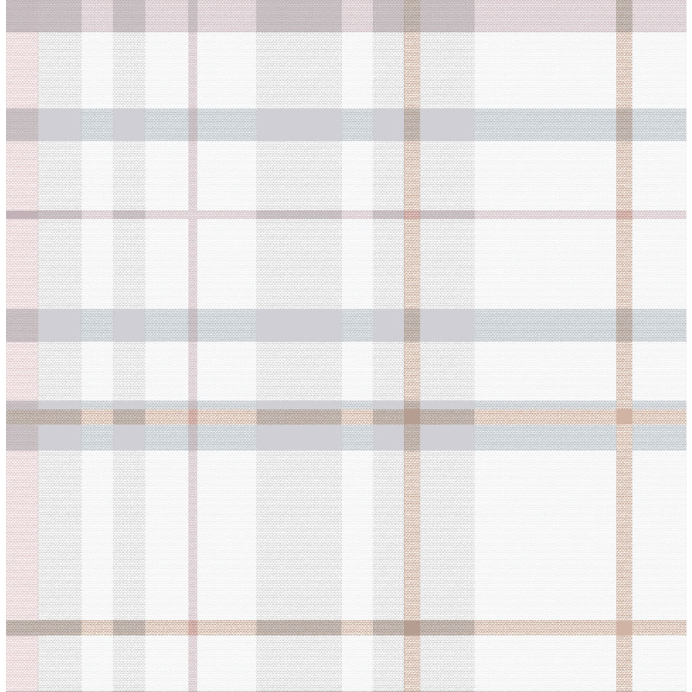Wilko Country Check Rose Gold Wallpaper Image 1