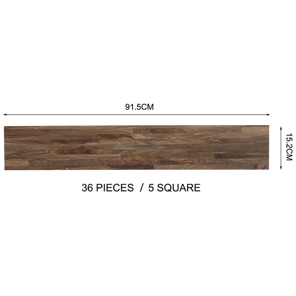 Living and Home PVC Wooden Plank Flooring 36 Pack Image 9