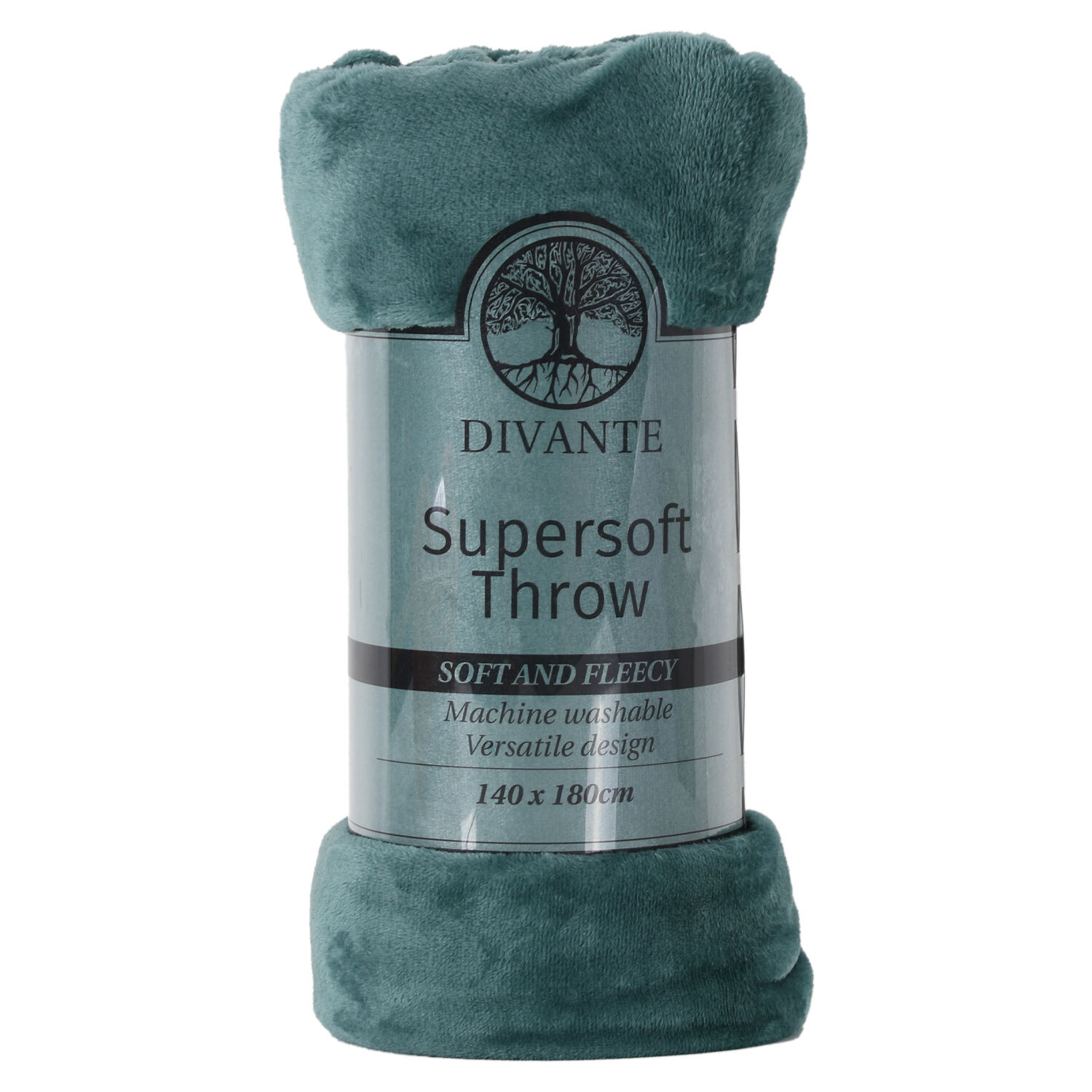 Divante Teal Large Supersoft Throw Image