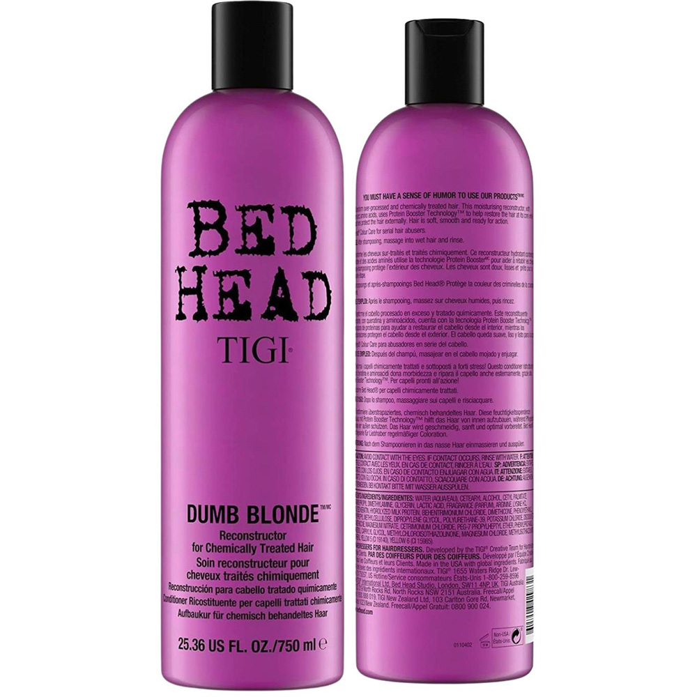 TIGI Bed Head Dumb Blonde Damaged Blonde Hair Shampoo 750ml Image 3