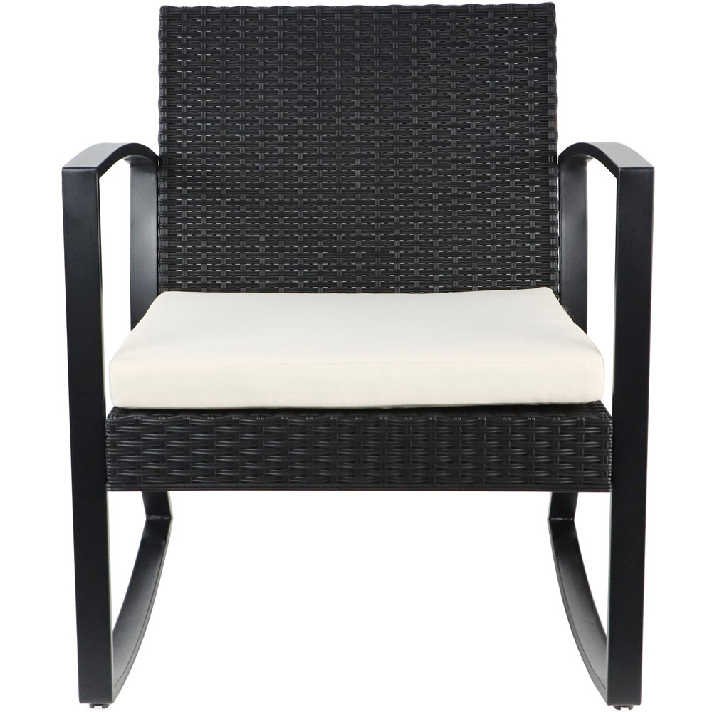 Monza 2 Seater Rocking Bistro Set Black Image 4