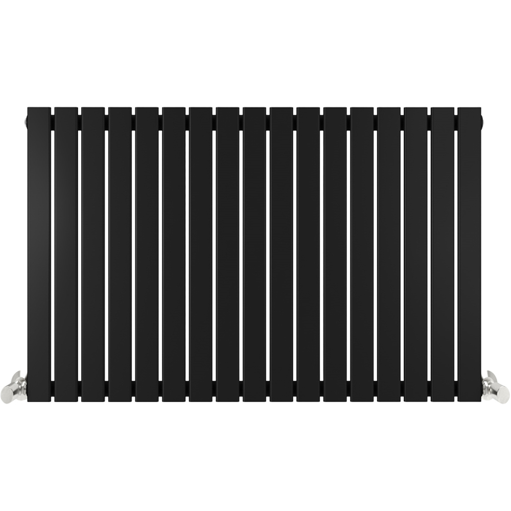 Black 3705 BTU Single Flat Panel Vertical Column Radiator 600 x 1156mm Image 3
