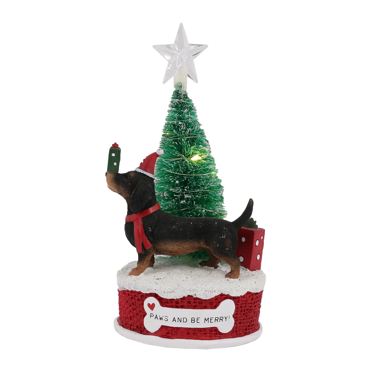 LED Ornamental Christmas Dog Image 1