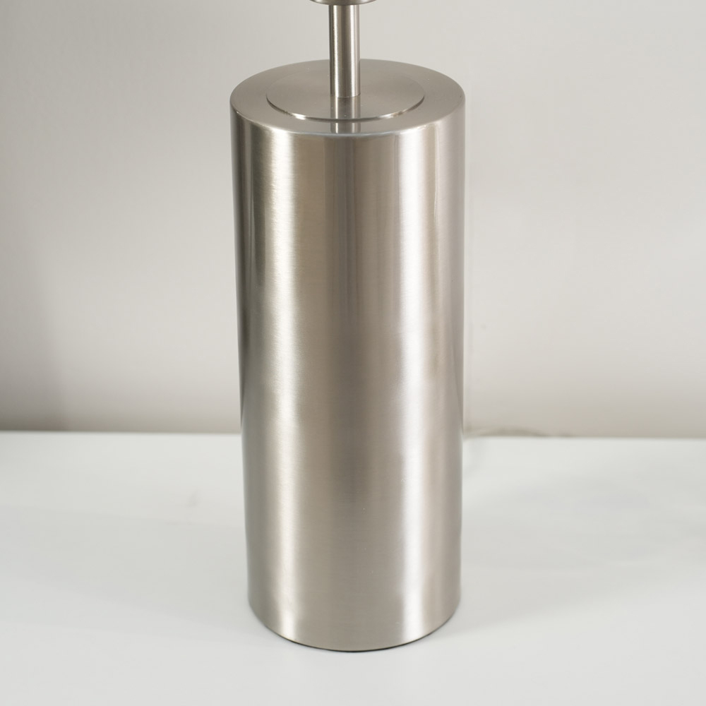 ValueLights Lexy Grey and Chrome Shade Chrome Touch LED Table Lamp Image 4