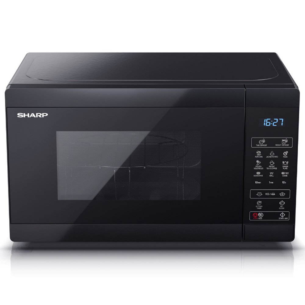 Sharp Black 20L Grill Electronic Control Microwave 800W Image 3