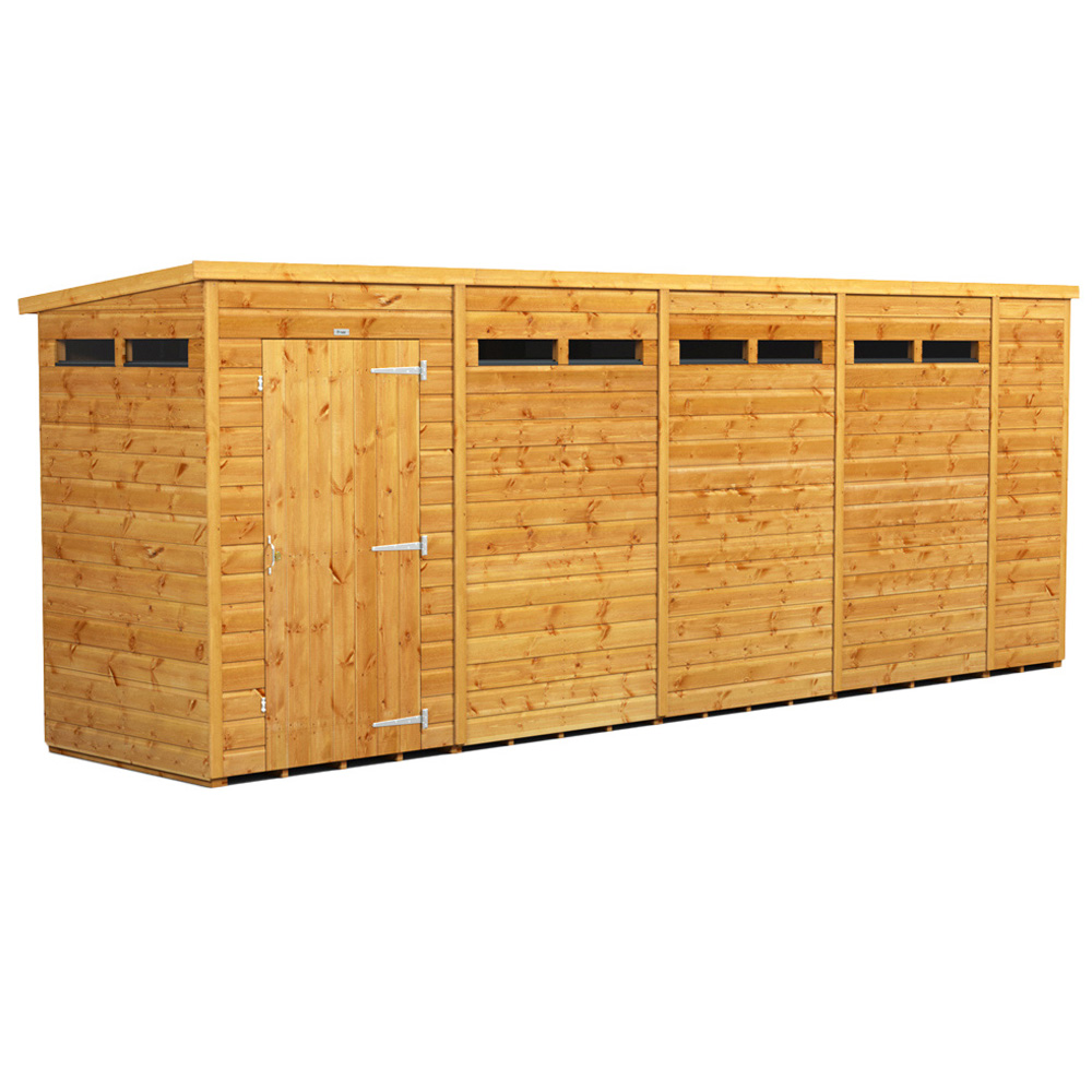 Power Sheds 18 x 4ft Pent Security Shed Image 1