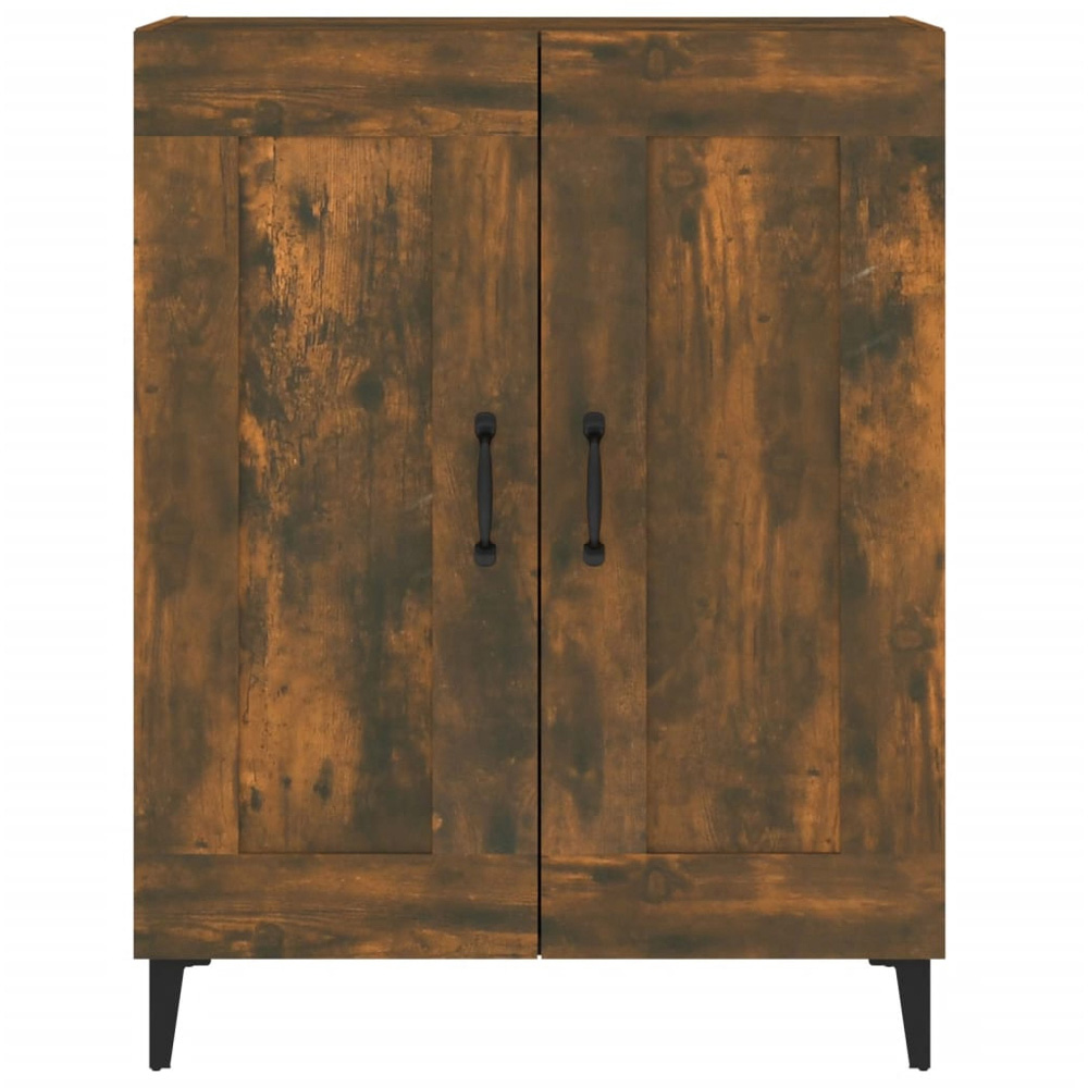 vidaXL 2 Door Smoked Oak Sideboard Image 6