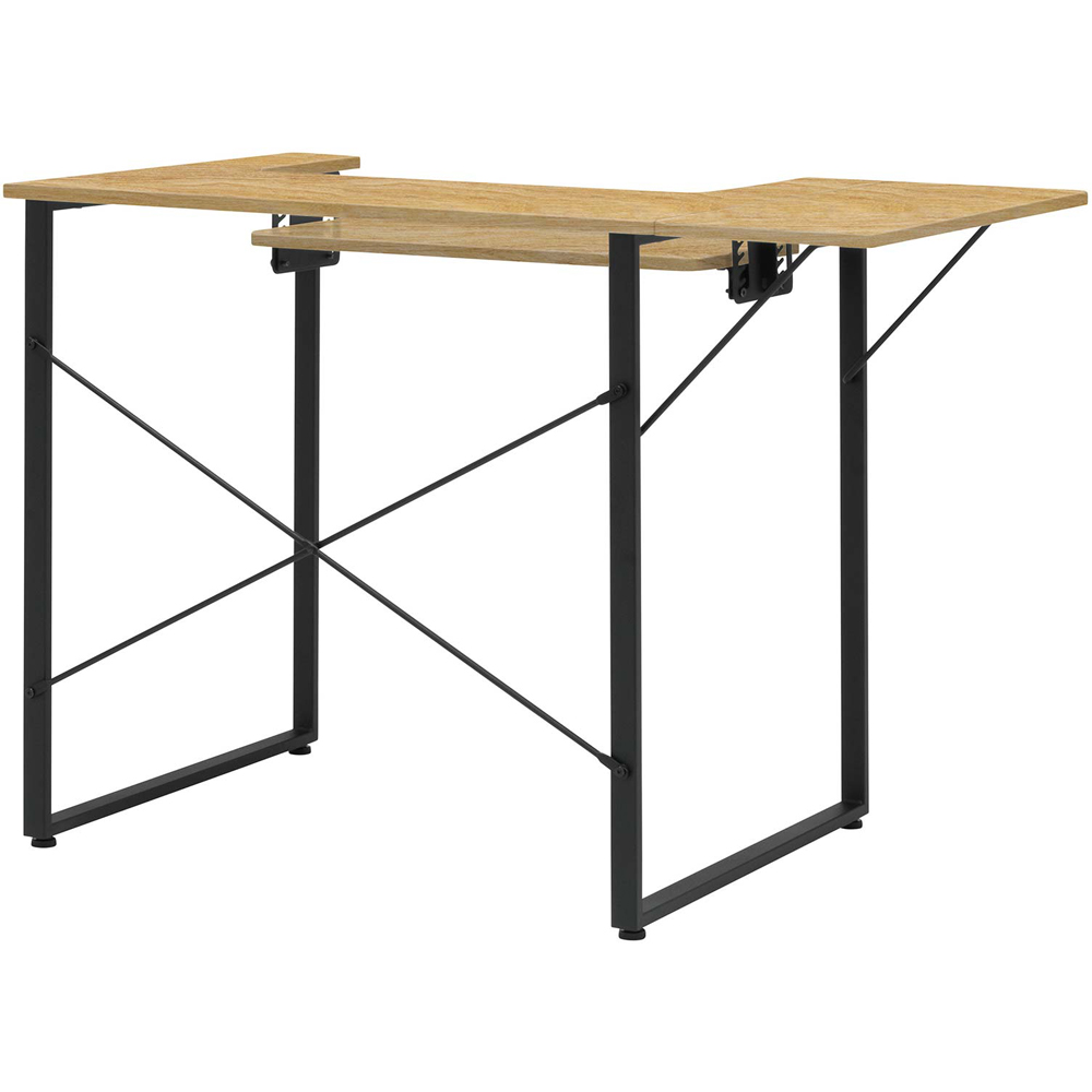 Sewing Online 13406 Charcoal Black and Ashwood Dart Sewing Machine Table with Foldable Top Image 5