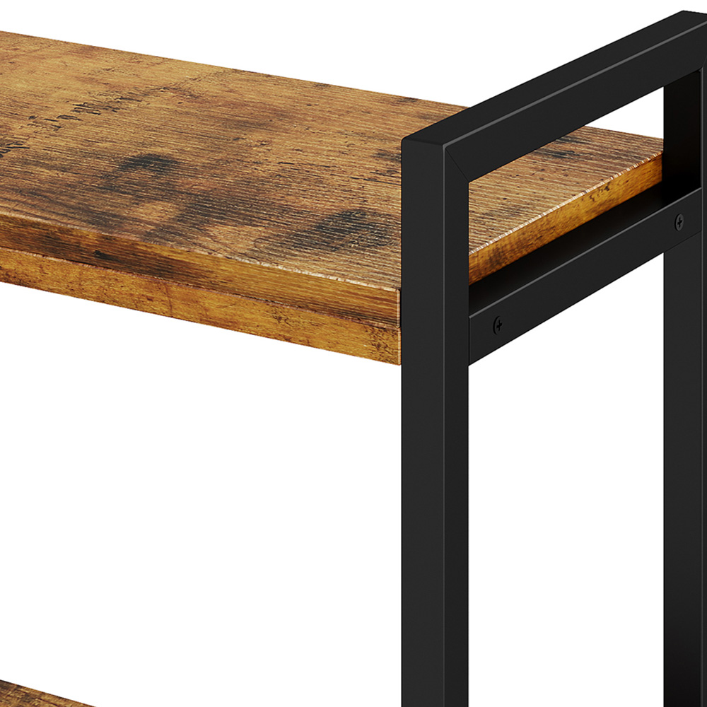 Living and Home 5 Shelf Black Frame Foldable and Rotatable Display Rack Image 4