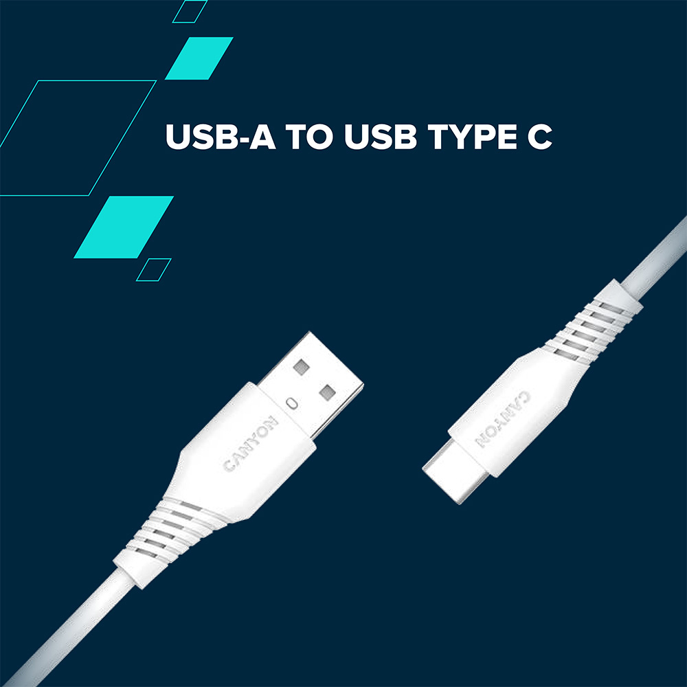 Canyon CNS-AC18SC Black Type-A to Type-C Cable 18W 1.2m Image 5