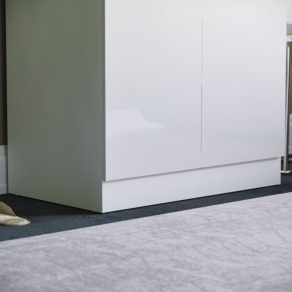 Vida Designs Hulio 2 Door White Wardrobe Image 5