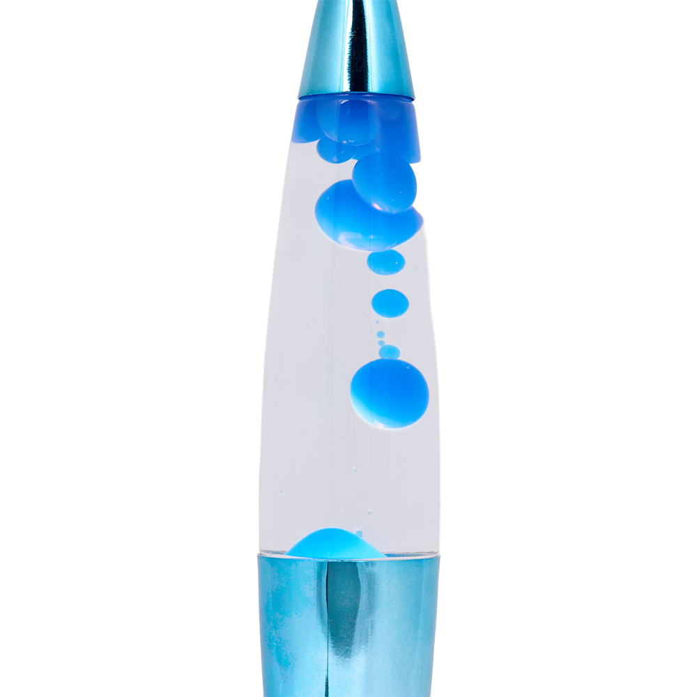 Chrome Lava Lamp Blue Image 5