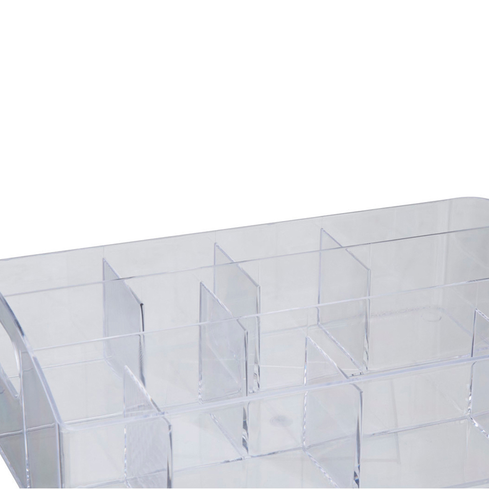 Premier Housewares Clear 10 Compartment Cosmetic Organiser Image 9