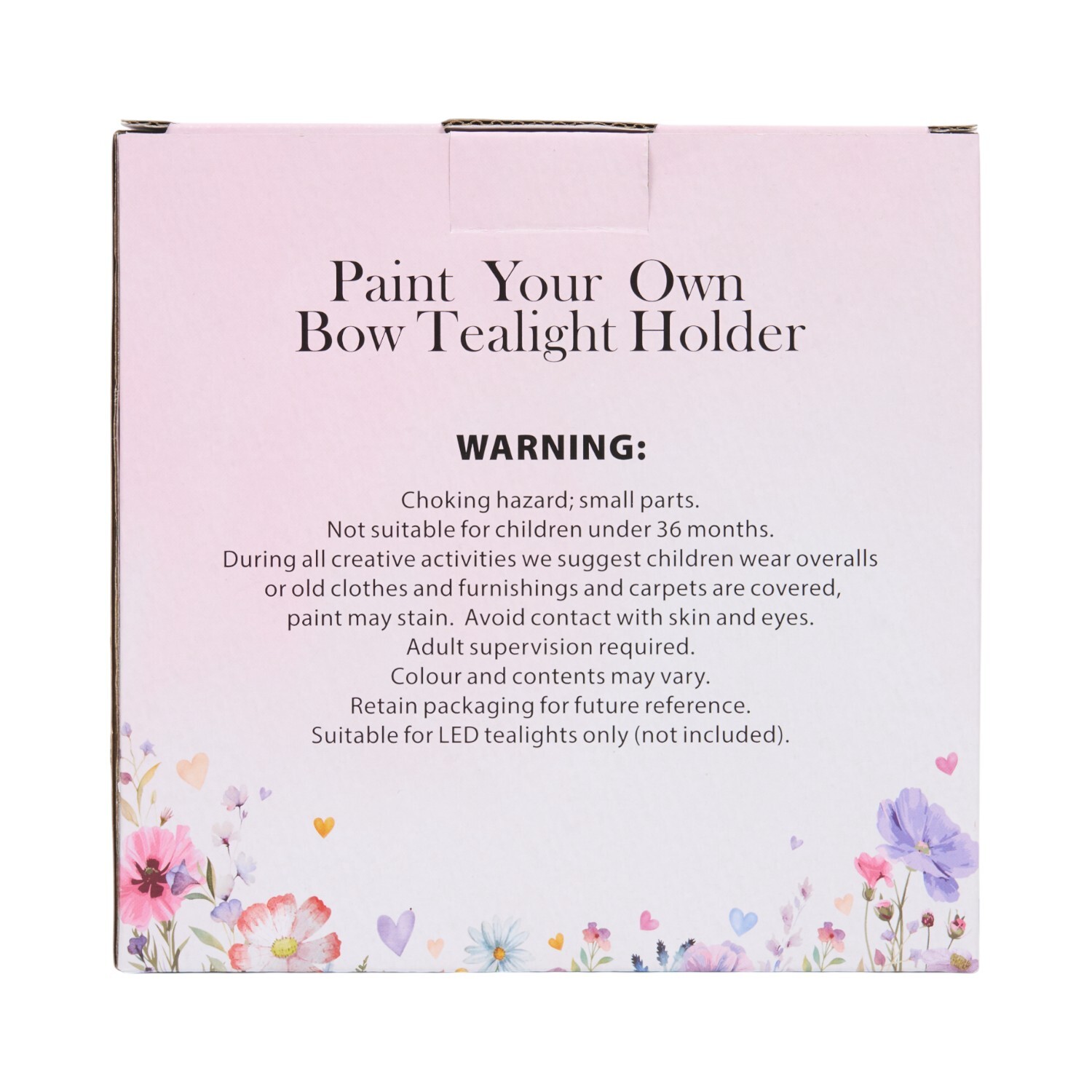 Paint Your Own Bow Tealight Holder Kit Image 5