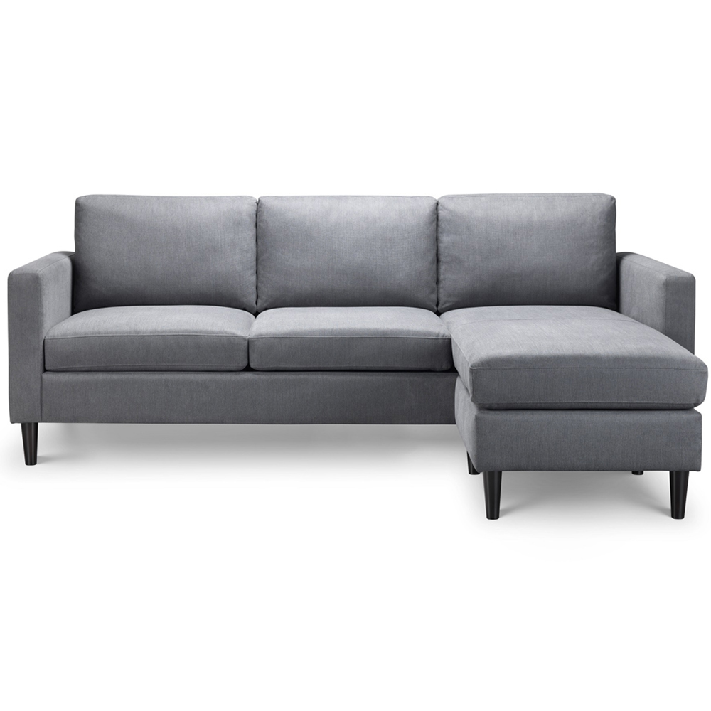 Julian Bowen Marant 3 Seater Grey Corner Sofa Image 2