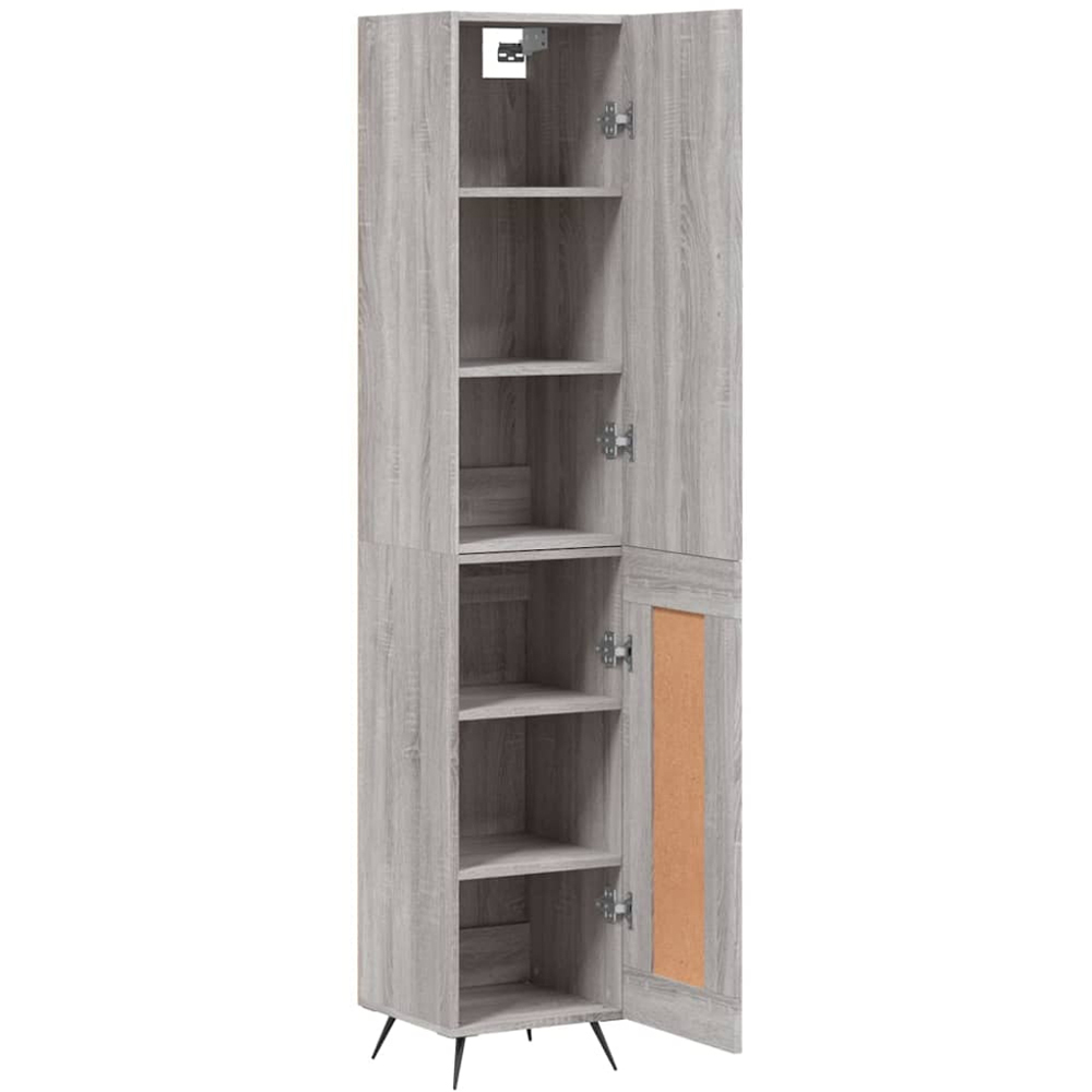 vidaXL 2 Door Grey Sonoma Highboard Image 4