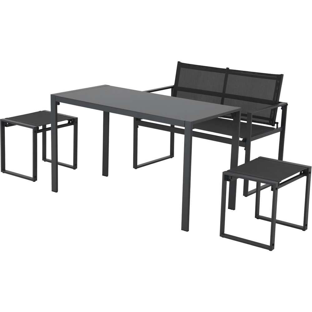 Marley Dining Set Black Image 7