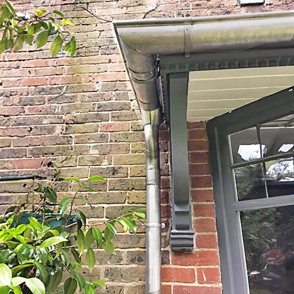 Metal Gutta Half Round Zinc Gutter 125 x 76mm 10 Pack Image 7