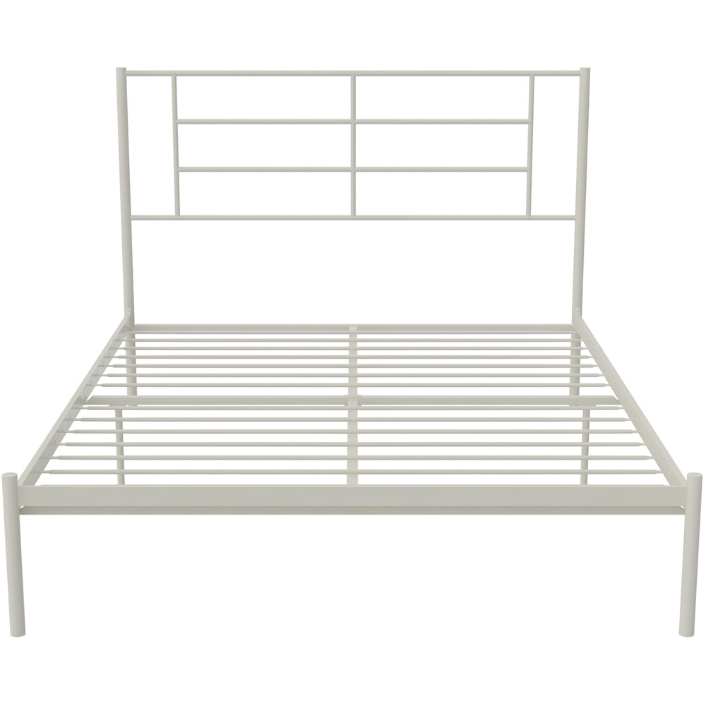 Dorel Jensen Double White Metal Bed Frame Image 4