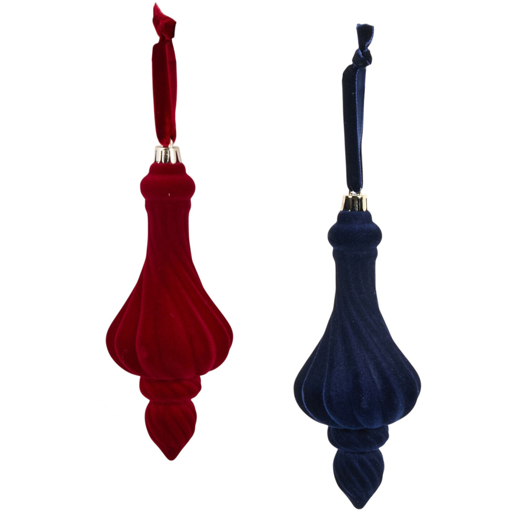 Pack of 4 Decorative Flocked Droplets Image 5