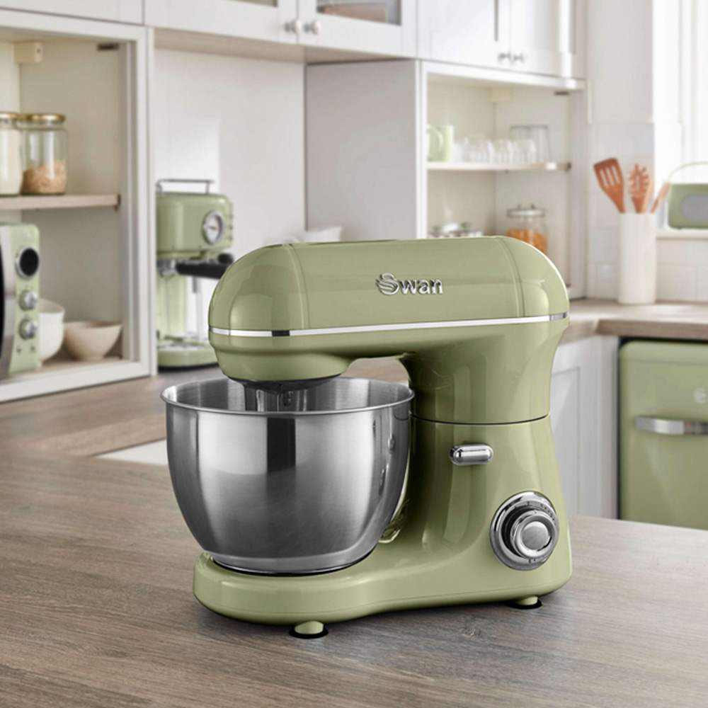 Swan SP21060BLN Green Retro Stand Mixer 800W Image 3