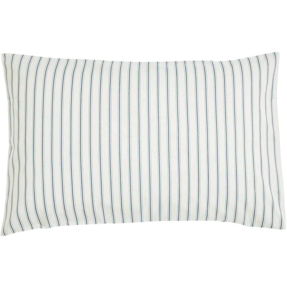 Helena Springfield Ticking Stripe King Size Blue and Teal Duvet Set Image 2
